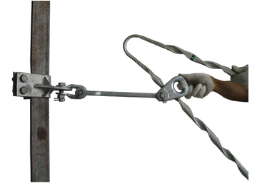 Double ADSS Fiber Cable AGS suspension clamp 100KN